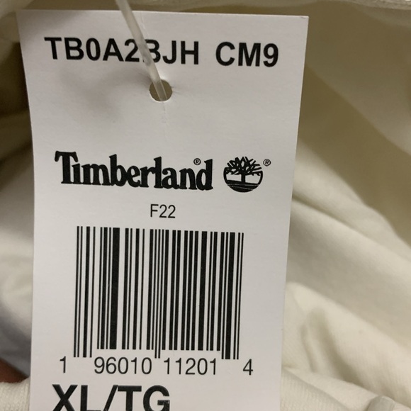 NEW TIMBERLAND TREE LOGO VINTAGE WHITE HOODIE MENS Size XL - Picture 7 of 7